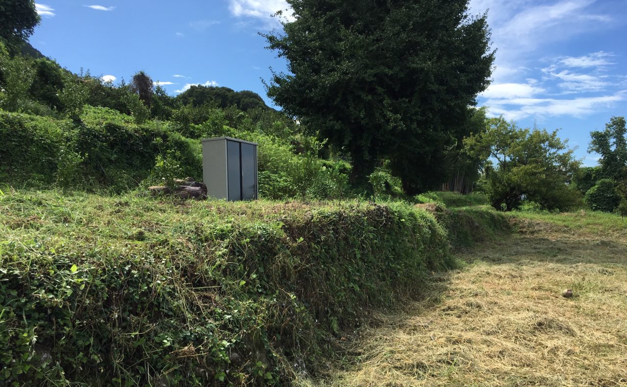 草刈り雑草除去の作業後